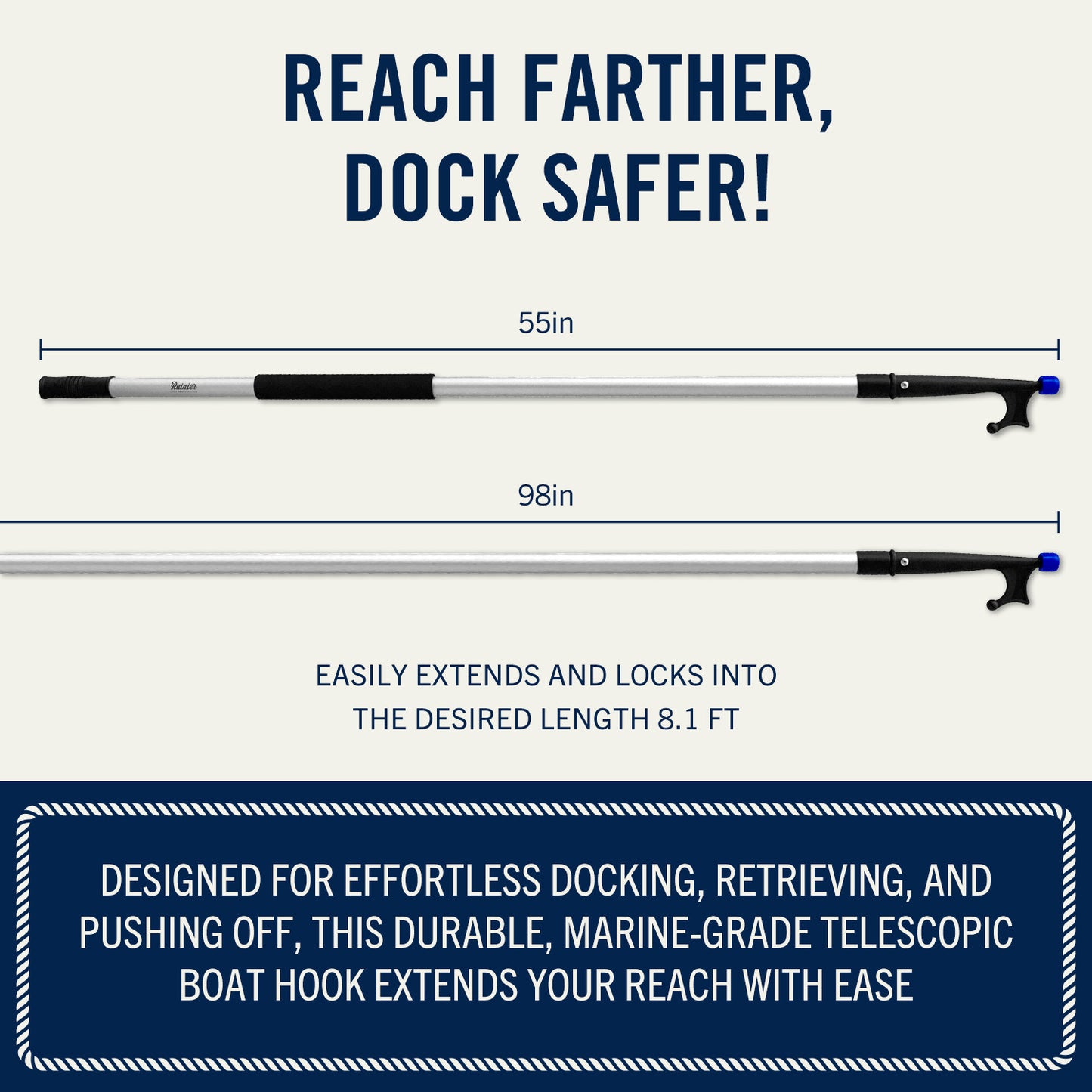 Rainier Supply Co Telescoping Boat Hook