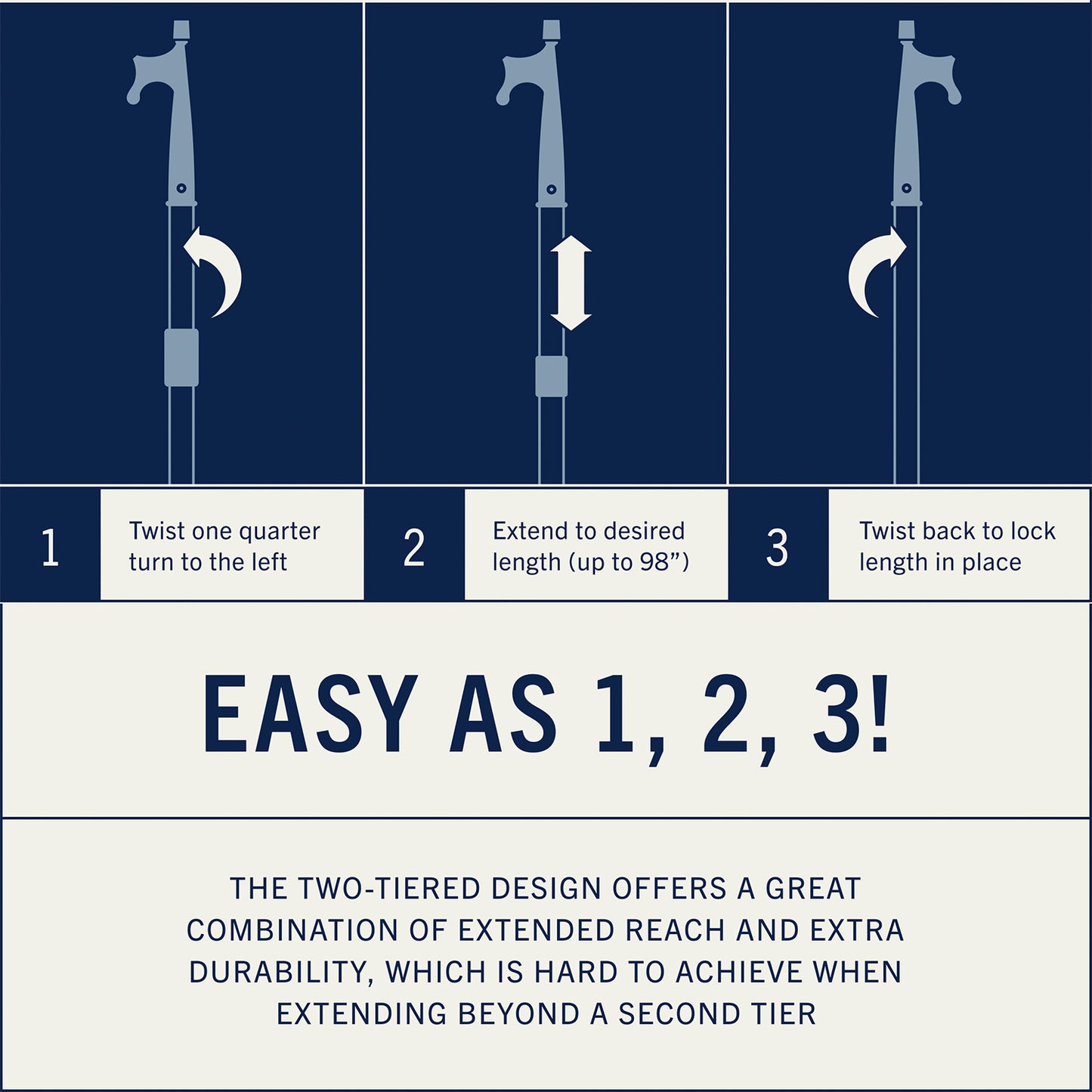 Rainier Supply Co Telescoping Boat Hook