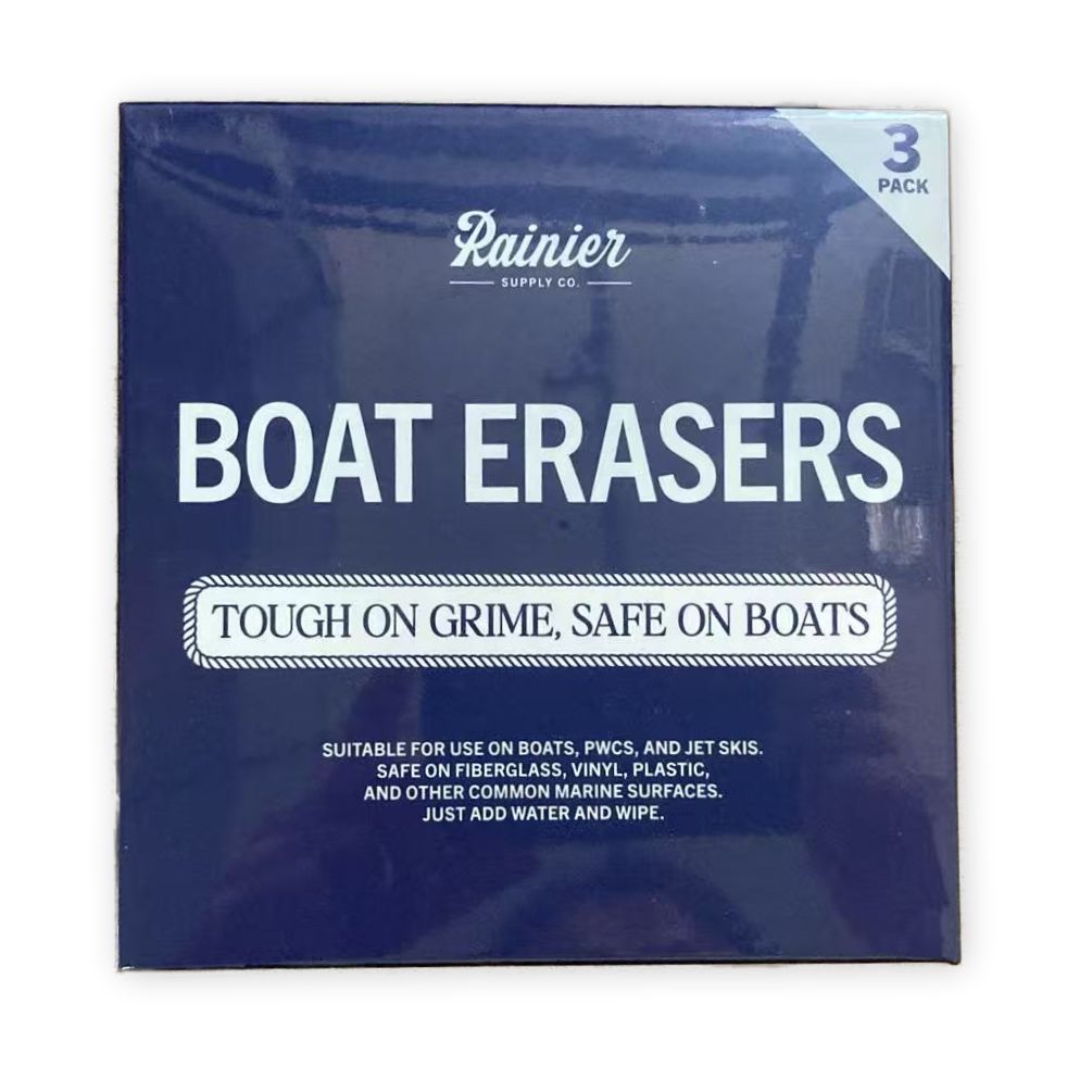 RainierSupplyCo Boat Sponge Scuff Eraser - Magic Boat Cleaner for Seats, Hulls, & Interiors - Non-Toxic & Safe for Vinyl, Leather & Fiberglass Surfaces - Ideal for Pontoon and Marine Cleaning Kits