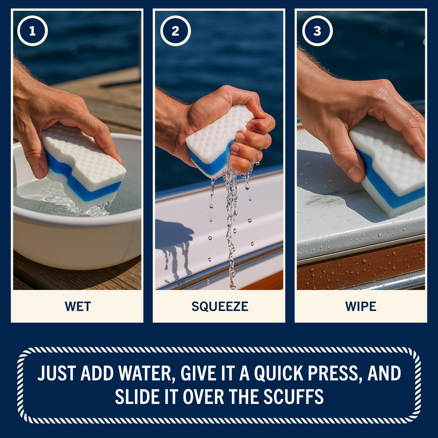 RainierSupplyCo Boat Sponge Scuff Eraser