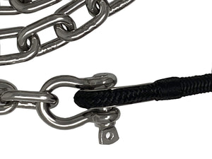 Rainier Supply Co 316SS Anchor Chain - 6' x 5/16" Premium Marine Grade 316SS Boat Anchor Chain with Oversized Shackles
