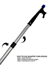 Load image into Gallery viewer, Rainier Supply Co Telescoping Boat Hook with Ultra-Durable Reinforced Nylon Tip - 55&quot; - 98&quot; Extention