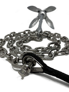 Rainier Supply Co 316SS Anchor Chain - 6' x 5/16" Premium Marine Grade 316SS Boat Anchor Chain with Oversized Shackles