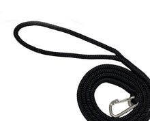 Load image into Gallery viewer, Rainier Supply Co PWC Dock Lines - 2 Pack 7&#39; x 3/8&quot; Premium Double Braided Nylon PWC Dock Lines with 12&quot; Eyelet, Black