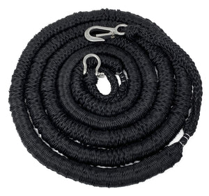 Rainier Supply Co Bungee Anchor Line with 316SS Thimble and Marine Grade Snap Hook Extends from 14' - 50', Black